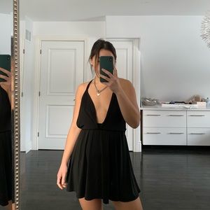 REVOLVE NBD x The Naven Twins Skater Black Dress